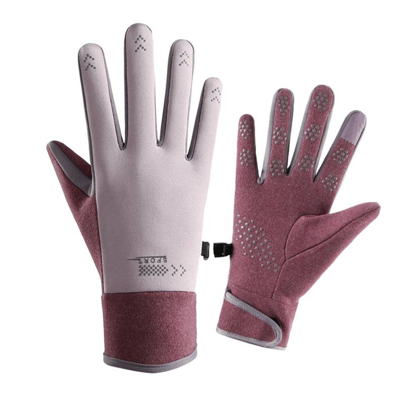 BIBOKAOKE Thermo Handschuhe Herren Damen Winter Touchscreen Warme Anti-Rutsch Winddicht Handschuhe Kaltes Wetter Handschuhe zum Autofahren Radfahren Skifahren Arbeiten Outdoor Fahrradhandschuhe von BIBOKAOKE