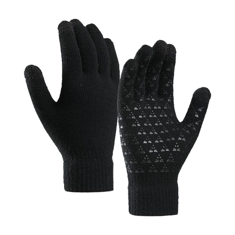 BIBOKAOKE Thermo Handschuhe Herren Damen Winter Touchscreen Warme Anti-Rutsch Winddicht Handschuhe Kaltes Wetter Handschuhe zum Autofahren Radfahren Skifahren Arbeiten Outdoor Fahrradhandschuhe von BIBOKAOKE