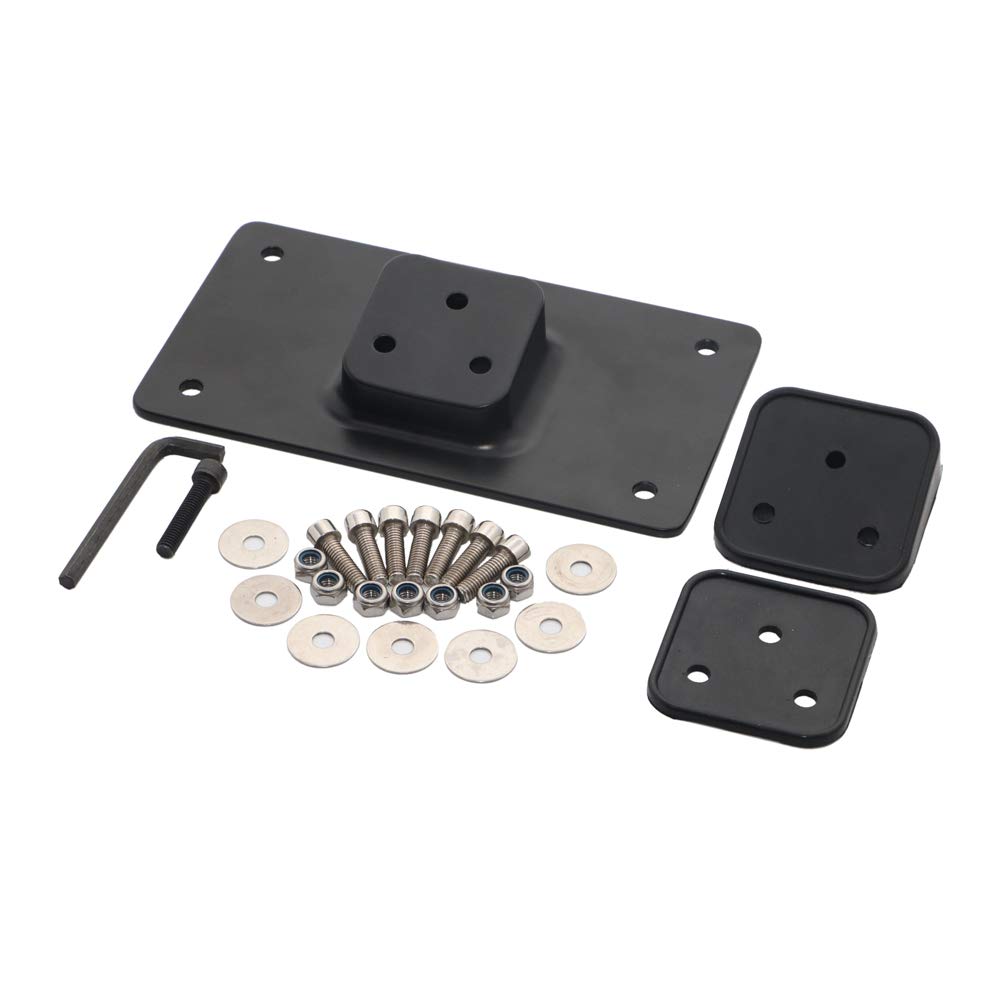 BID4ZE Black Laydown Tilt License Plate Frame Mount Bracket Holder Kompatibel Mit Harley Dyna Wide Glide FXDWG Heritage Softail EFI FLSTI Sportster 1200 XLH1200 Sportster 883 1973-UP von BID4ZE