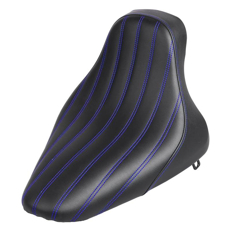 BID4ZE Blue Line Butt Bucket Front Driver Solo Seat für Harley Fat Boy FLSTF/EFI FLSTFI 2000-2006 Heritage Softail FLST/Classic FLSTC 2000-2007 Softail Standard FXST 2000-2005 von BID4ZE