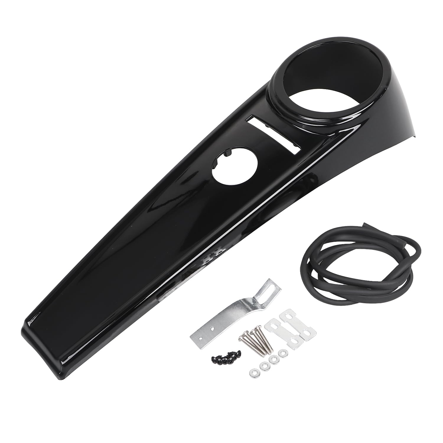 BID4ZE Gloss Black Dash Fuel Console Tank Panel für Harley Road King FLHR/Fire/Rescue FLHR/Classic FLHRC/Special FLHRXS/Anniversary FLHR/Peace Office SE FLHR 2008-2023 von BID4ZE