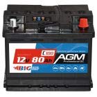 BIG AGM 80Ah C100 12V Solar Batterie Boot Camping Versorgung ersetzt GEL 70Ah 74Ah 75Ah von BIG Batterie