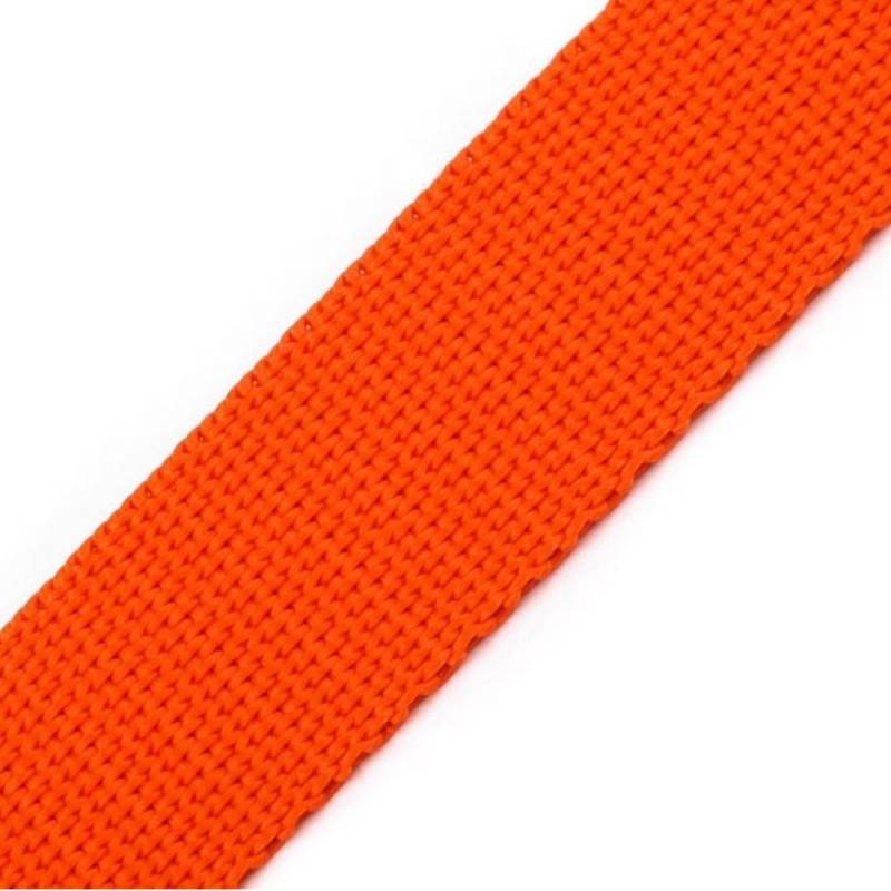 BIG-SAM - 24mm Gurtband | aus Polypropylen | 1, 5 oder 10 Meter | für Schnallen mit Einer Breite von 24mm (innen) (Orange, 1) von BIG-SAM