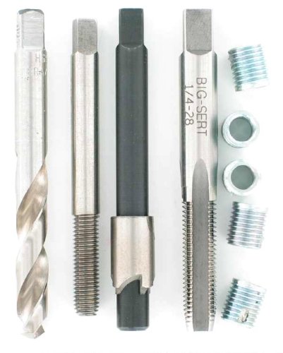 BIG-SERT Timesert 1/4-Zoll-28 UNF Oversize Gewinde Reparatur-Set # 5448 von BIG-SERT