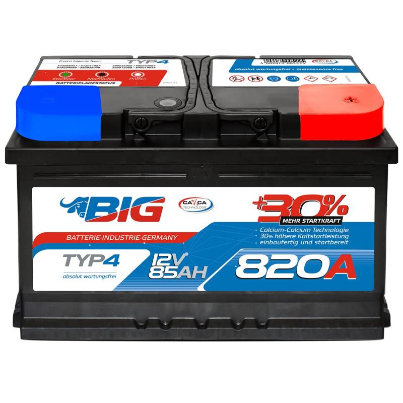 BIG +30% 12V 85Ah 820A/EN von BIG