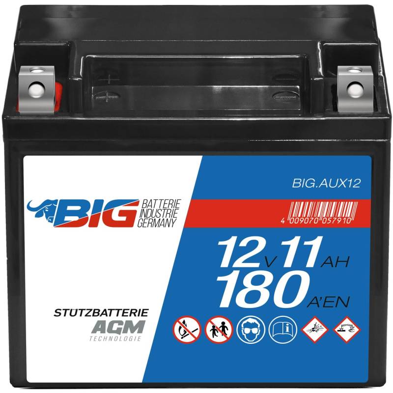 BIG Stützbatterie (12V 11Ah AGM AUX12) von BIG