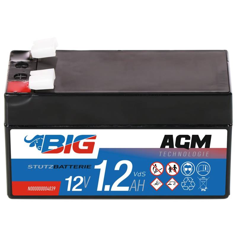 BIG Stützbatterie AGM 12V 1.2Ah von BIG