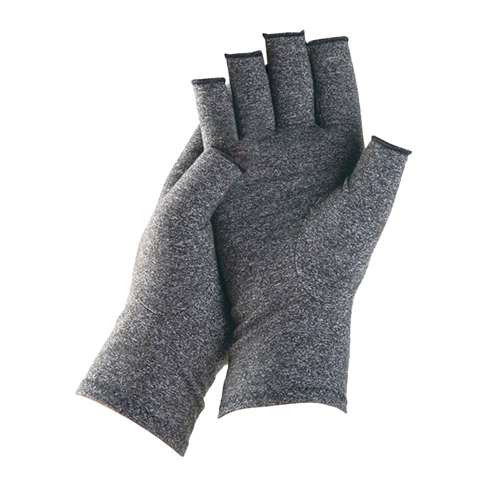 BIISDOST Winter Damen Fingerlose Gestrickte Warme Halbfinger Wollhandschuhe Schmuck Damen Billig (Grey, M) von BIISDOST