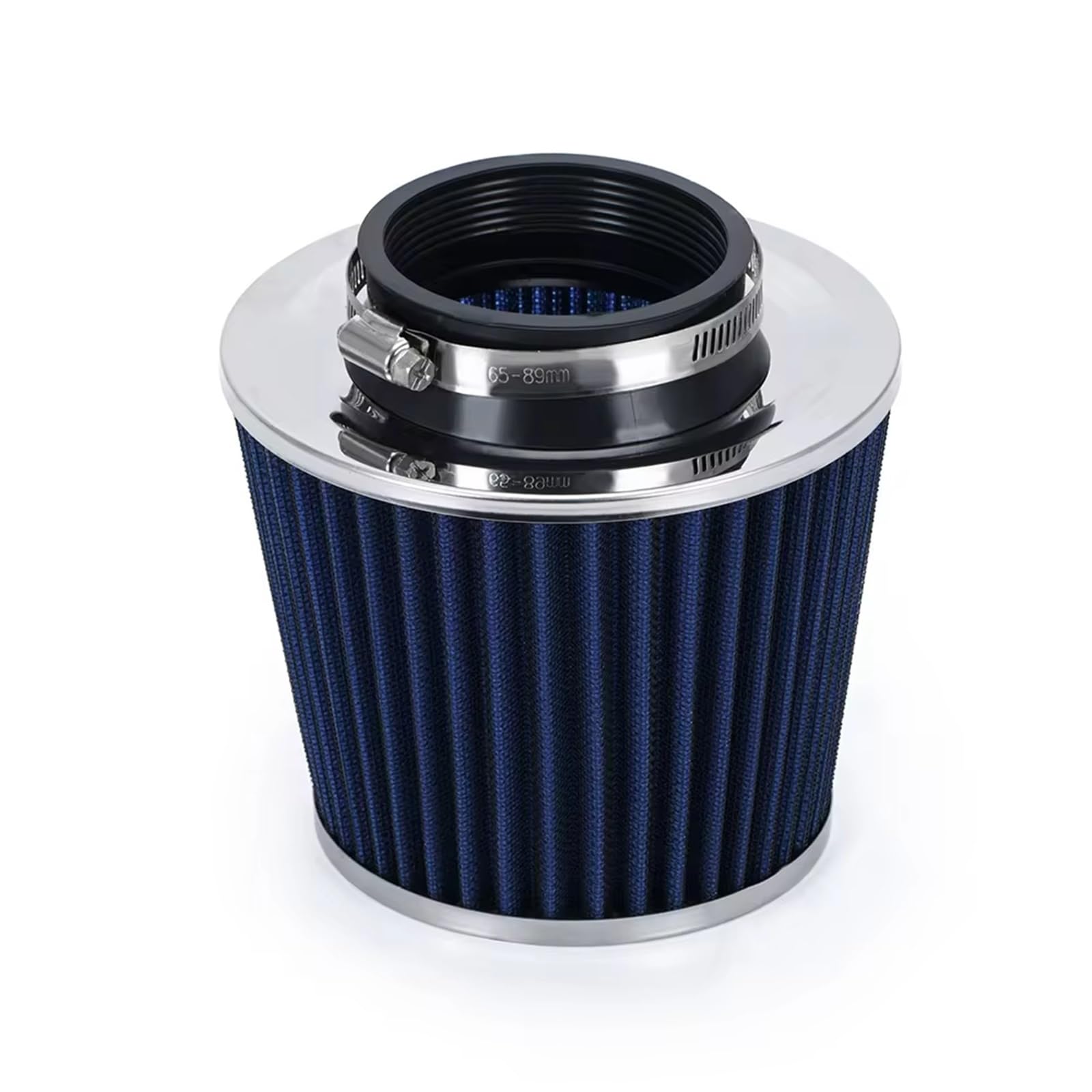 Auto Ansaugschlauch 3 "76mm Universal-Luftfilter Und Kaltluftansaugrohr Turbo-Ansaugrohr-Kit Mit Luftfilterkegel VR-AIT28+IMK14 Luftansaugschlauch(Blue A) von BIISVM