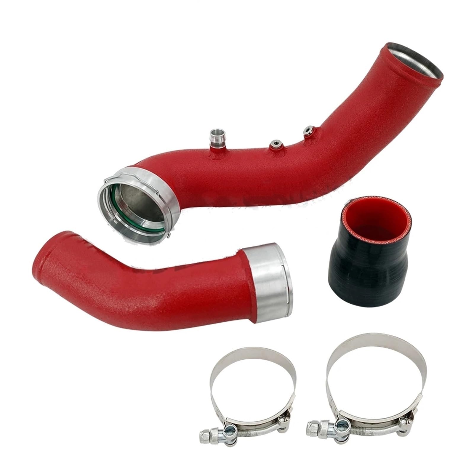 Auto Ansaugschlauch Intake Ladung Rohr Ladeluftkühler Turbo Kit 13717604033 Für N55 F25 X3 F26 X4 F3X F2X Luftansaugschlauch(N55 F25 X3-red) von BIISVM