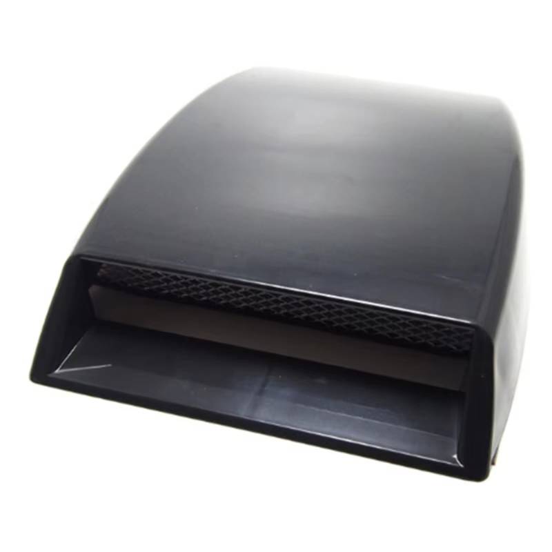 Auto Ansaugschlauch Universal Auto Hood Scoop Air Flow Intake Vent Abdeckung Auto Air Flow Vent Abdeckung Zubehör Luftauslass Abdeckung Dekoration Auto Styling Luftansaugschlauch(Schwarz) von BIISVM