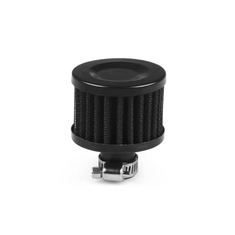 Auto Ansaugschlauch Universal-Luftfilter Klein 12 Mm Pilzkopf Motorrad Turbo High Flow Racing Cold Air Ansaugfilter Autozubehör Luftansaugschlauch(Schwarz) von BIISVM