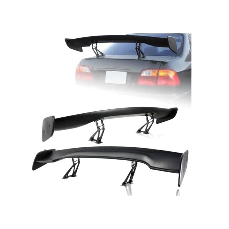 Auto Heckspoiler Auto Schwanz Außen Trim 145CM Spoiler ABS GT Gemeinsame Limousine Flügel Carbon Heckspoiler Auto Styling Universell Flügel Spoiler lippe Spoiler Flügel(Yahei) von BIISVM