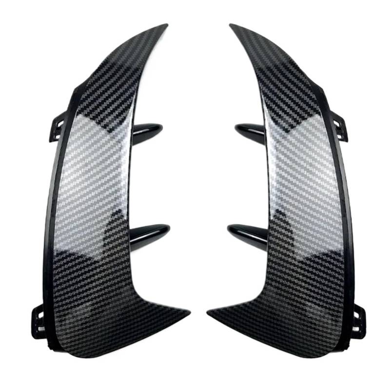 Auto Heckspoiler Hinten Bumper Spoiler Seite Canard Air Vent Für Benz EINE Klasse W177 Fließheck Version A180 A200 A220 Für AMG 2018 2019 2020 2021 2022 2023 spoiler lippe Spoiler Flügel(Carbon Grain) von BIISVM