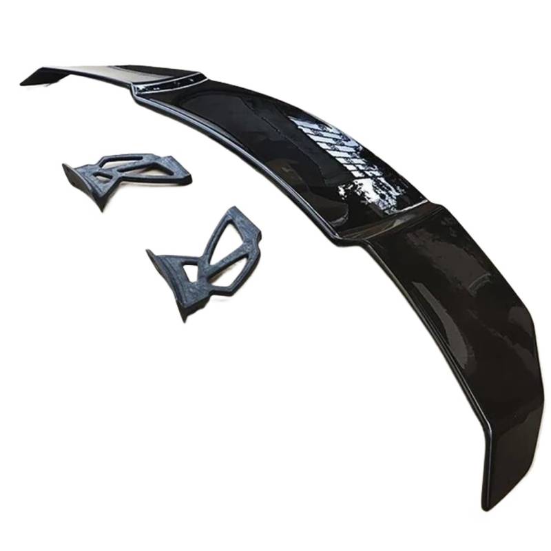 Auto Heckspoiler Universal Real Carbon Fiber Spoiler Flügel Kofferraum Hinten Lip Refit Zubehör Für Für Cayenne Für 718 981 987 Für Cayman Für Boxster Spoiler lippe Spoiler Flügel(ABS Glossy Black) von BIISVM