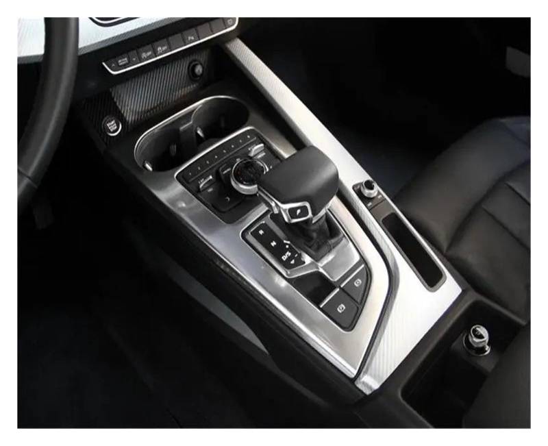 Auto Innenraum Dekoration Auto Edelstahl Aufkleber Auto Stick Handschuh Box Abdeckung Auto Styling Innen Chrome Trim Streifen Zubehör Für A4 Für B9 2017 Interior Decor Zubehör(Silber) von BIISVM