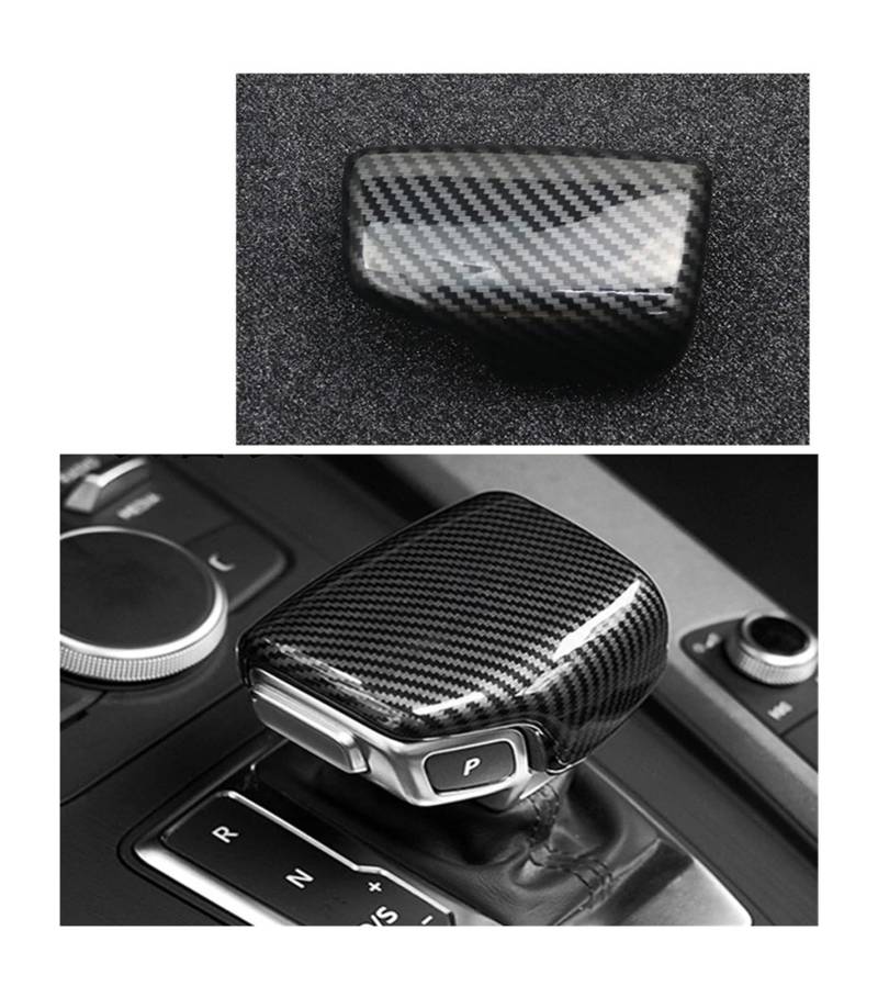 Auto Innenraum Dekoration Carbon Fiber Innen Tür Panel Dekorative Tür Schüssel Abdeckung Trim Für A4 Für B9 Auto Styling Tür Griff Aufkleber Auto Zubehör Interior Decor Zubehör(Carbon fiber1) von BIISVM