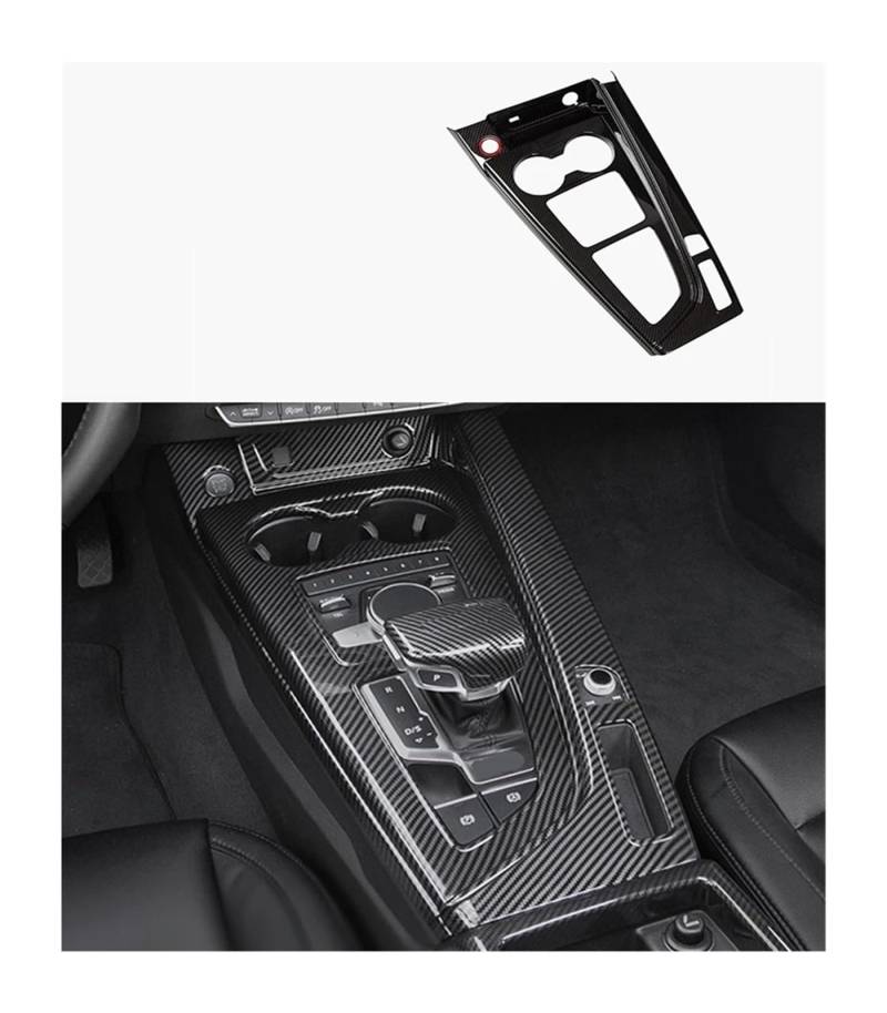 Auto Innenraum Dekoration Carbon Fiber Innen Tür Panel Dekorative Tür Schüssel Abdeckung Trim Für A4 Für B9 Auto Styling Tür Griff Aufkleber Auto Zubehör Interior Decor Zubehör(Carbon fiber2) von BIISVM