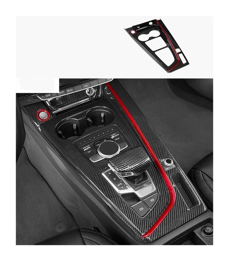 Auto Innenraum Dekoration Carbon Fiber Innen Tür Panel Dekorative Tür Schüssel Abdeckung Trim Für A4 Für B9 Auto Styling Tür Griff Aufkleber Auto Zubehör Interior Decor Zubehör(Carbon fiber3) von BIISVM