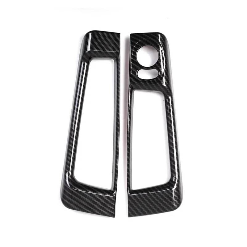 Auto Innenraum Dekoration Für FIAT Für Abarth 2008 2009 2010-2022 Auto Rückspiegel Einstellung Schalter Tür Lagerung Box Panel Rahmen Abdeckung Trim Aufkleber Auto Zubehör Interior Decor Zubehör(Kohl von BIISVM