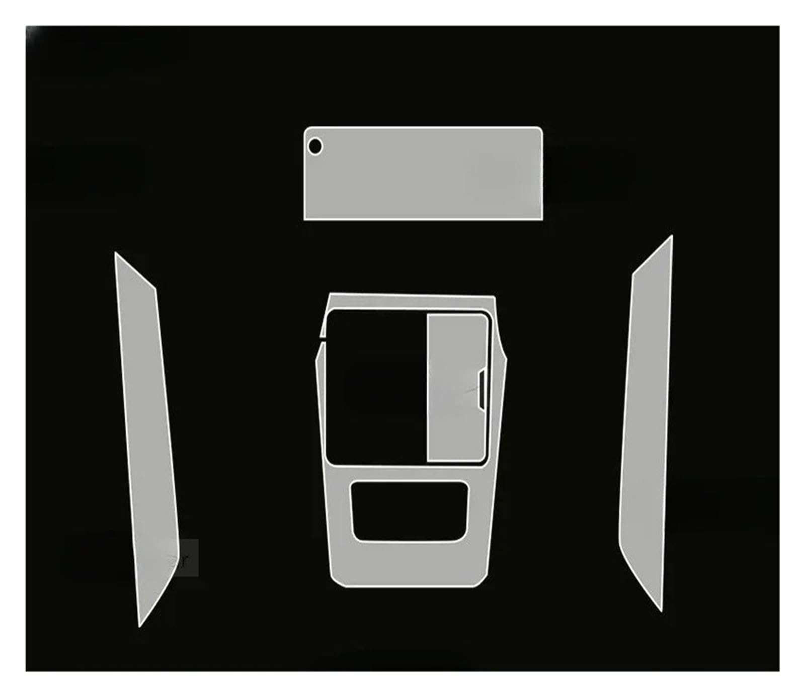 Auto Innenraum Dekoration Für Mazda Für CX-60 2024 Getriebe Panel Navigation Automotive Interior TPU Schutz Film Anti-Scratch Aufkleber Zubehör Interior Decor Zubehör(RHD) von BIISVM