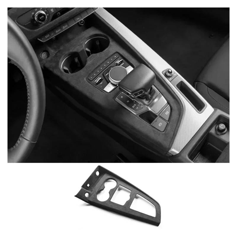 Auto Innenraum Dekoration Wildleder Auto Innenräume Overlay Formteile Panels Konsole Dashboard Armlehne Deckel Shell Schalthebel Abdeckung Für A4L Für A4 Für B9 Für A5 Für S4 Interior Decor Zubehör(G von BIISVM