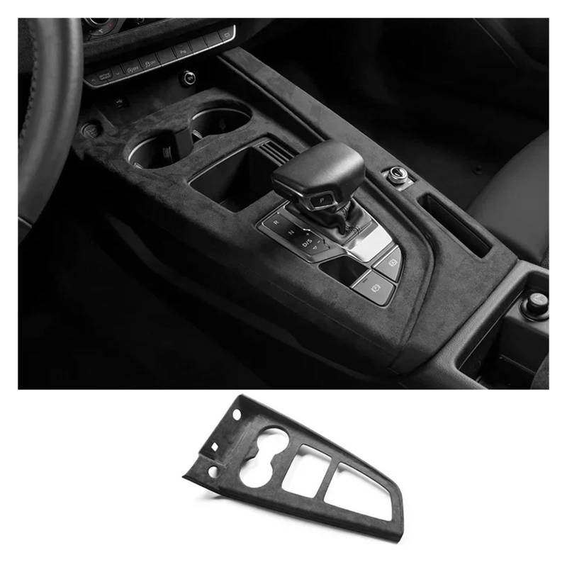 Auto Innenraum Dekoration Wildleder Auto Innenräume Overlay Formteile Panels Konsole Dashboard Armlehne Deckel Shell Schalthebel Abdeckung Für A4L Für A4 Für B9 Für A5 Für S4 Interior Decor Zubehör(G von BIISVM