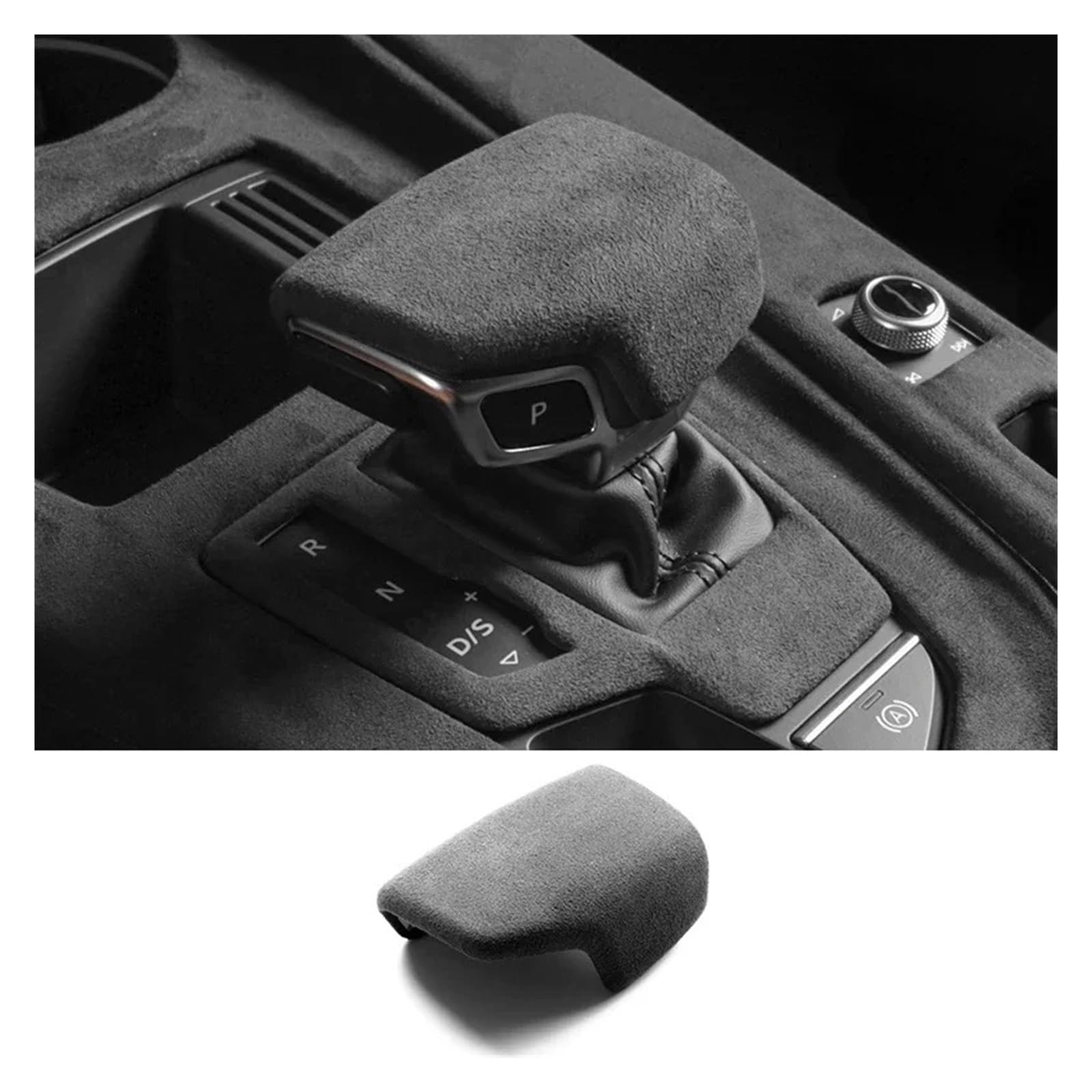 Auto Innenraum Dekoration Wildleder Auto Innenräume Overlay Formteile Panels Konsole Dashboard Armlehne Deckel Shell Schalthebel Abdeckung Für A4L Für A4 Für B9 Für A5 Für S4 Interior Decor Zubehör(G von BIISVM