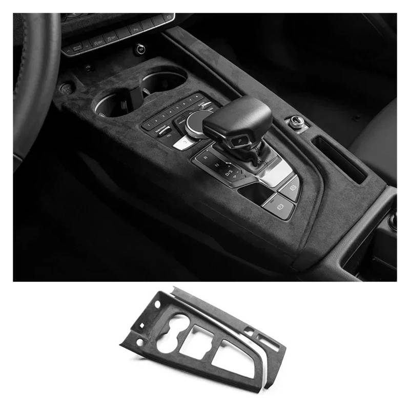 Auto Innenraum Dekoration Wildleder Auto Innenräume Overlay Formteile Panels Konsole Dashboard Armlehne Deckel Shell Schalthebel Abdeckung Für A4L Für A4 Für B9 Für A5 Für S4 Interior Decor Zubehör(G von BIISVM