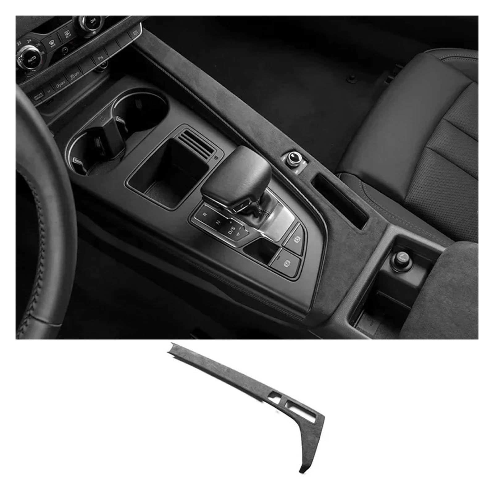 Auto Innenraum Dekoration Wildleder Auto Innenräume Overlay Formteile Panels Konsole Dashboard Armlehne Deckel Shell Schalthebel Abdeckung Für A4L Für A4 Für B9 Für A5 Für S4 Interior Decor Zubehör(G von BIISVM