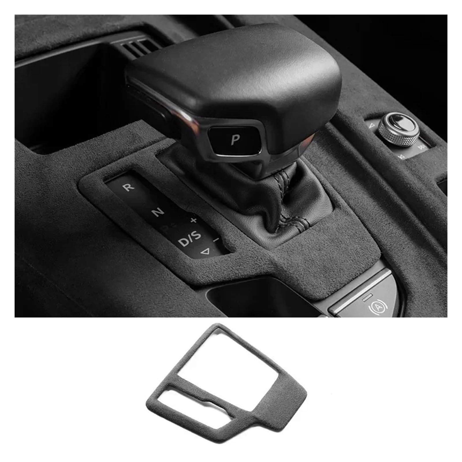 Auto Innenraum Dekoration Wildleder Auto Innenräume Overlay Formteile Panels Konsole Dashboard Armlehne Deckel Shell Schalthebel Abdeckung Für A4L Für A4 Für B9 Für A5 Für S4 Interior Decor Zubehör(G von BIISVM