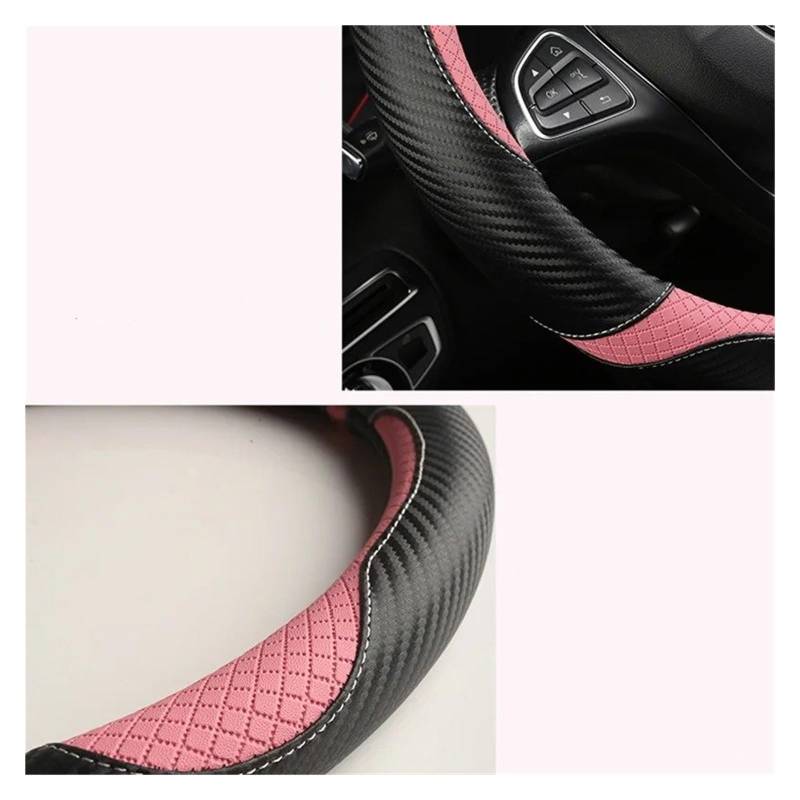 Auto Lenkradbezug Auto Carbon Faser Wildleder Auto Lenkrad Abdeckung Für Type Für Accord Für Civic Für HRV Für CRV Für ZRV Für WRV Für BRV Für FIT Für Jazz Lenkradabdeckungen(Carbon White) von BIISVM