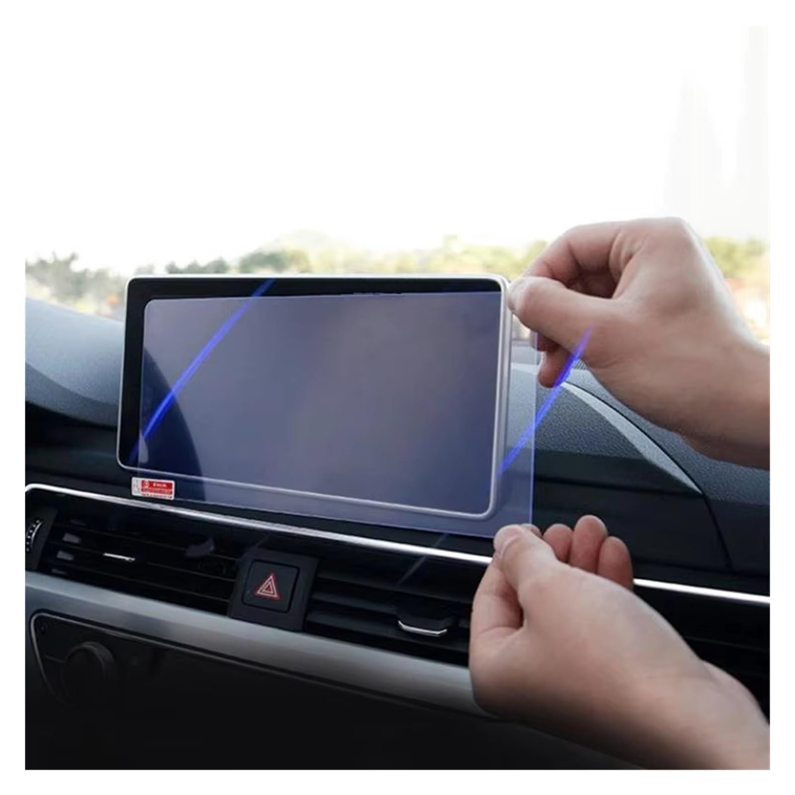 Displayschutzfolie Für A4 B9 S4 Für A5 S5 Für Q5 2016-2019 Auto GPS Radio Navigation Dashboard Displayschutzfolie LCD Gehärtetes Glas Navigation Schutzfolie von BIISVM