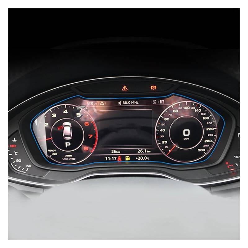 Displayschutzfolie Für A4 B9 S4 Für A5 S5 Für Q5 2016-2019 Auto GPS Radio Navigation Dashboard Displayschutzfolie LCD Gehärtetes Glas Navigation Schutzfolie von BIISVM