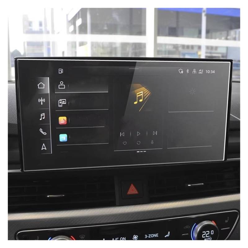 Displayschutzfolie Für A4 Für A5 Für S5 2020-2022 Auto-GPS-Navigationsfolie LCD-Bildschirmzubehör Kratzfeste Folie Displayschutzfolie Aus Gehärtetem Glas Navigation Schutzfolie von BIISVM