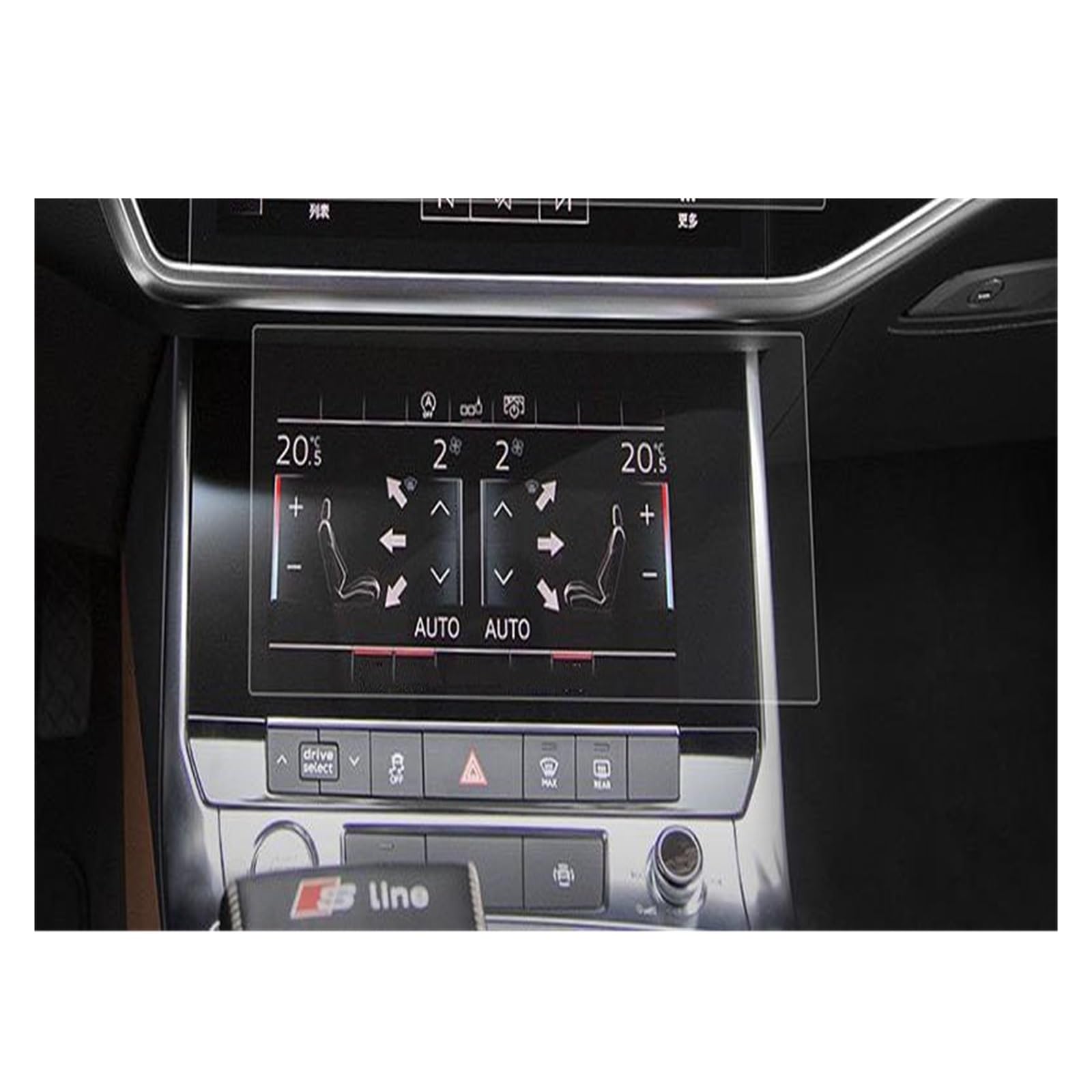 Displayschutzfolie Für A6 Für A7 Für A8 2018 2019 2020 Anti-Kratz-Kontrolle Auto GPS-Navigation Touchscreen Gehärteter Film Schutzaufkleber Navigation Schutzfolie von BIISVM