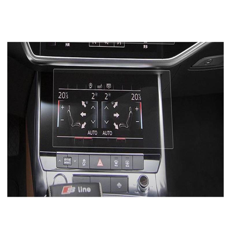 Displayschutzfolie Für A6 Für A7 Für A8 2018 2019 2020 Anti-Kratz-Kontrolle Auto GPS-Navigation Touchscreen Gehärteter Film Schutzaufkleber Navigation Schutzfolie von BIISVM