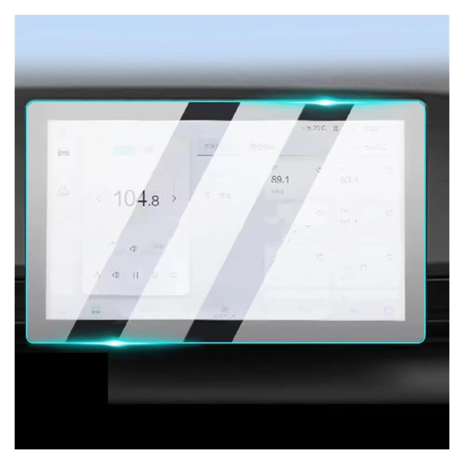 Displayschutzfolie Für BAIC Für X55 Für Beijing Für X55 2022 2023 Auto GPS Navigation Center Touch Display Anti-Kratz Film Gehärtetem Glas Displayschutzfolie Navigation Schutzfolie von BIISVM