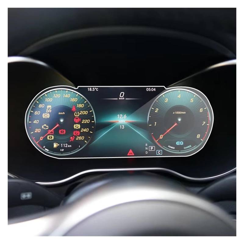 Displayschutzfolie Für Benz C-Klasse W205 2019 2020 Kfz-Innenausstattung Instrumententafel LCD-Bildschirm Schutzfolie Aus Gehärtetem Glas Navigation Schutzfolie von BIISVM