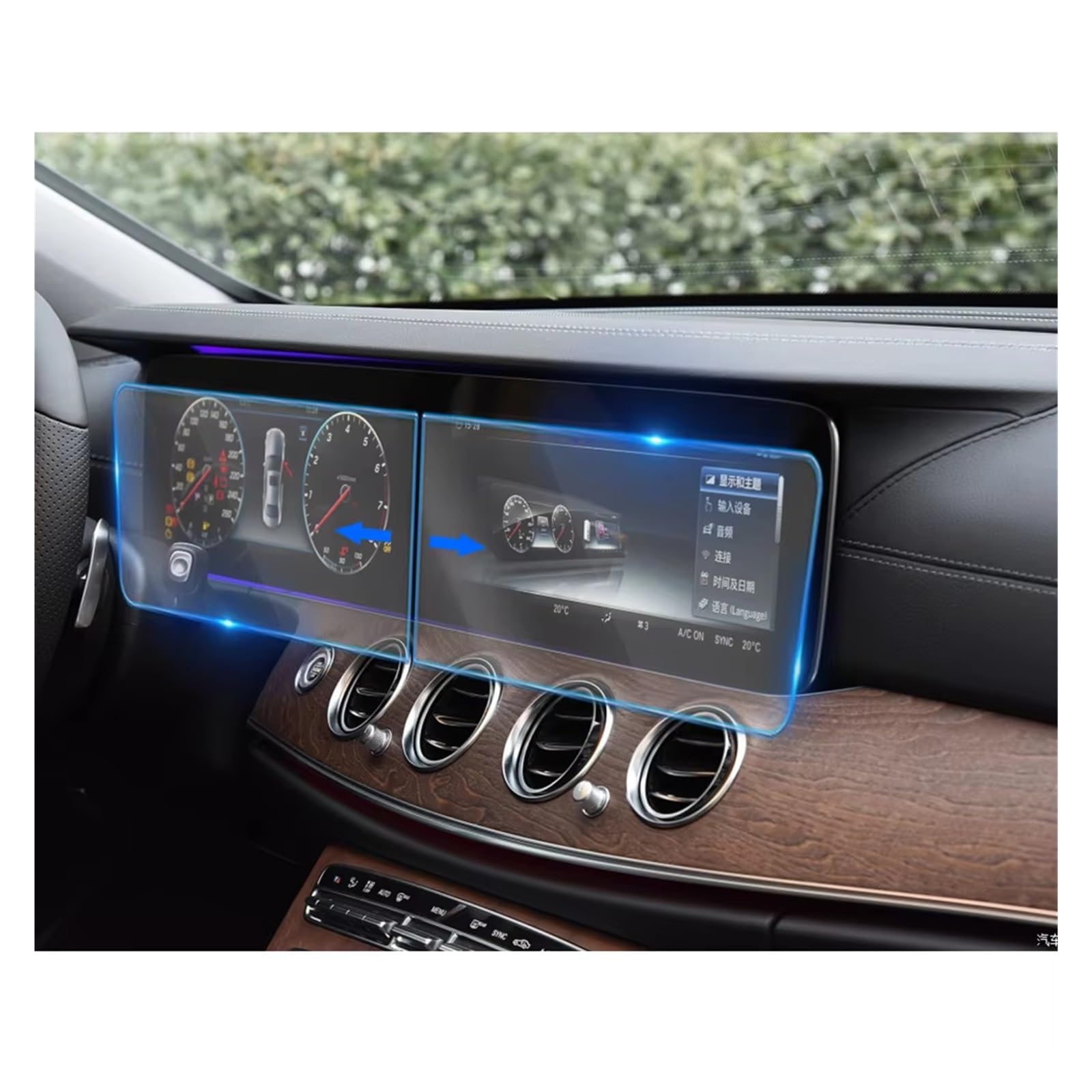 Displayschutzfolie Für Benz E Klasse W212 W213 E200 E220 Auto GPS Navigation LCD Bildschirm Gehärtetem Glas Schutz Film Anti Scratch Navigation Schutzfolie von BIISVM