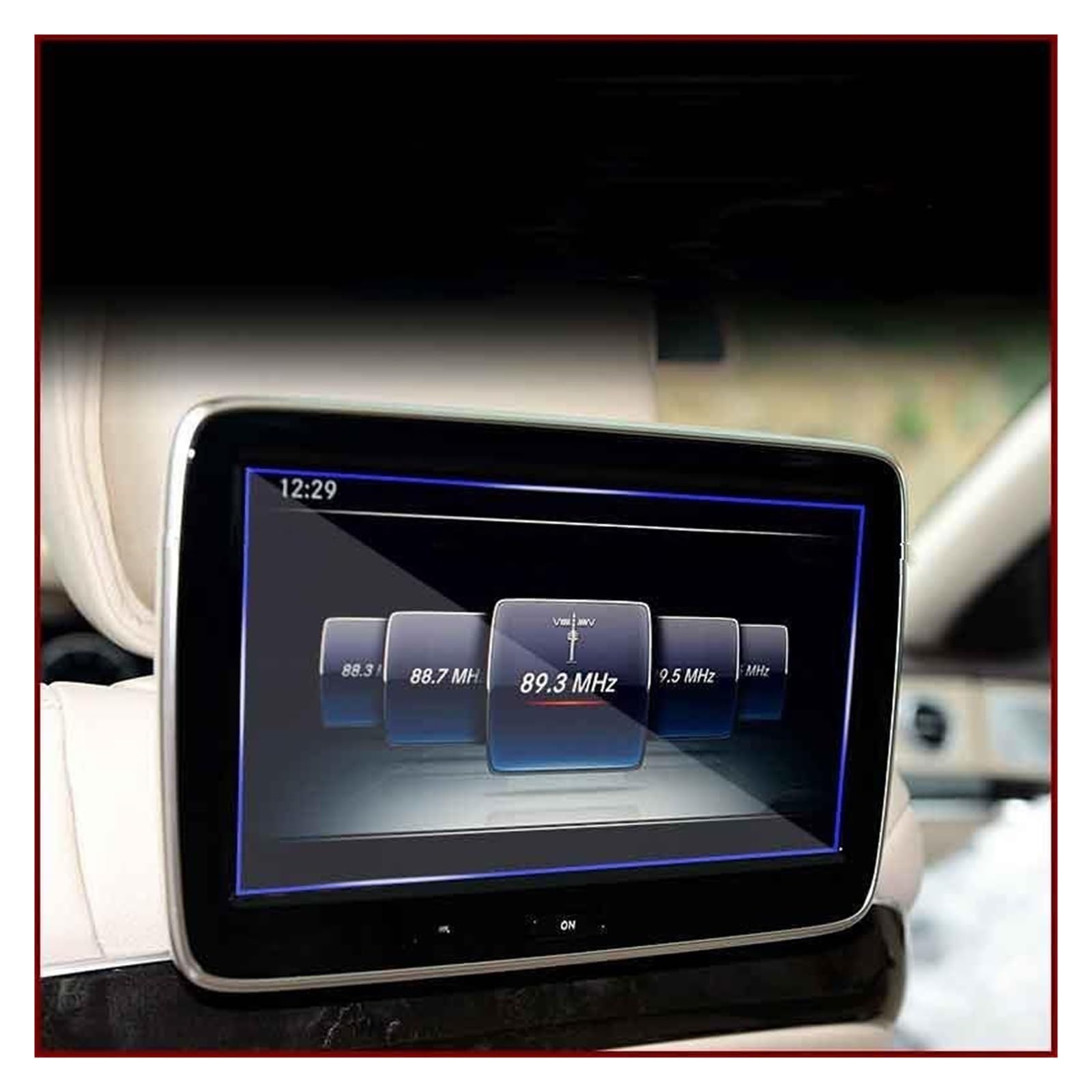 Displayschutzfolie Für Benz S-Klasse W221 W222 2014-2021 Auto-Rücksitz-Kratzschutz-Zubehör Aus Gehärtetem Glas Navigation Schutzfolie von BIISVM