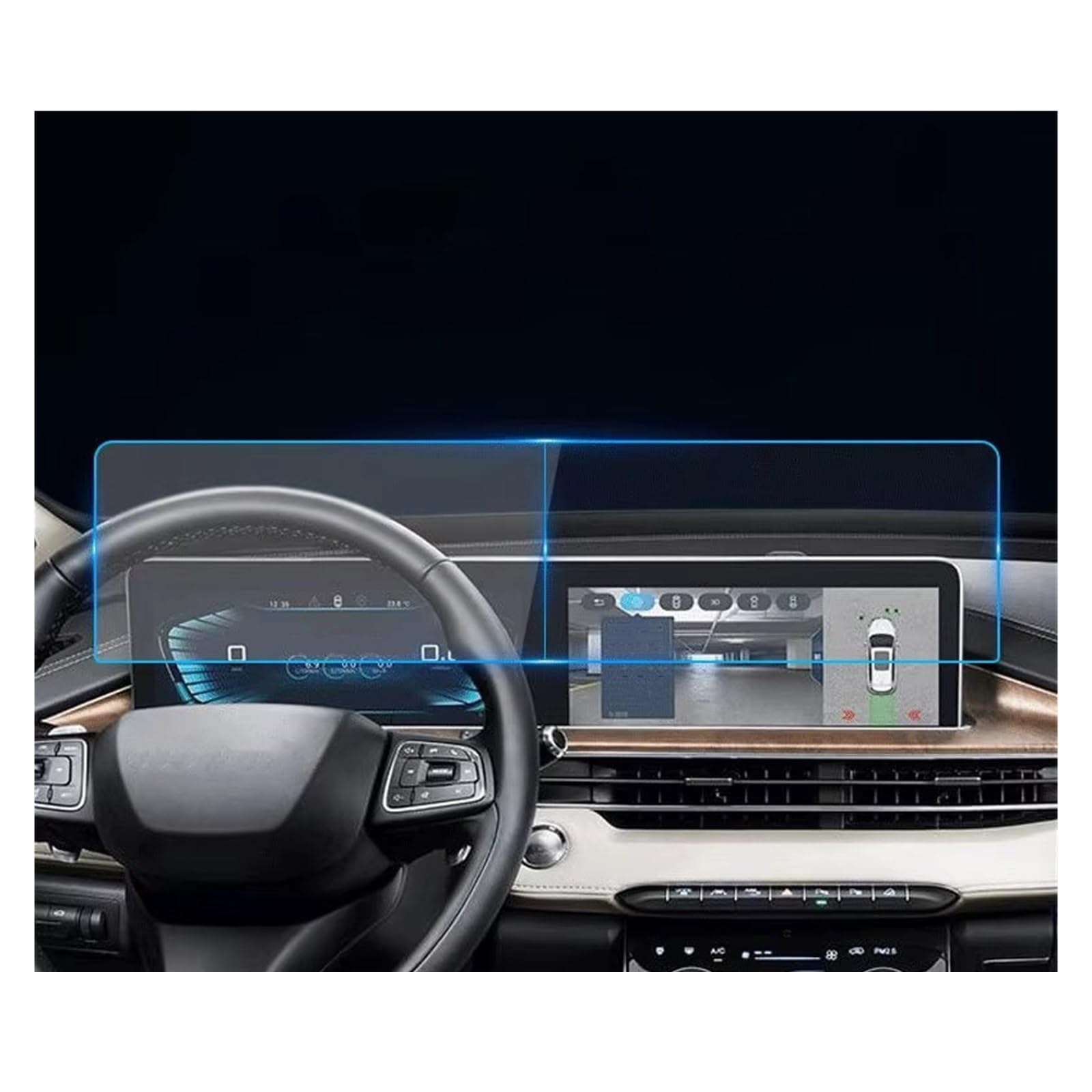 Displayschutzfolie Für Chery Für Exeed Für LX 2021 2022 Auto-GPS-Navigationsbildschirm Schutzfolie Aus Gehärtetem Glas Auto-Innenraum-Kratzschutzfolie Navigation Schutzfolie von BIISVM