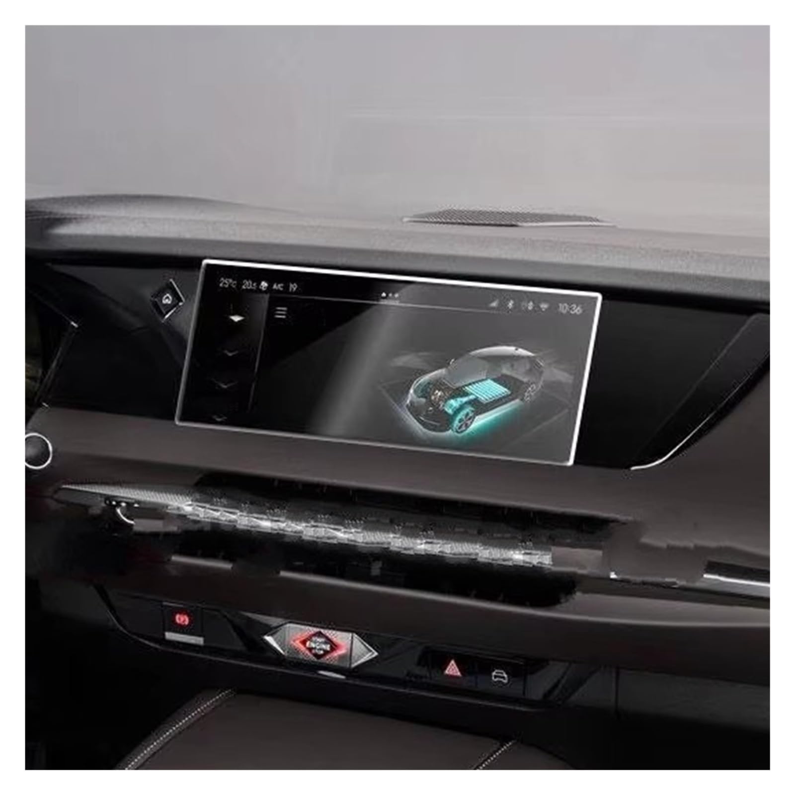 Displayschutzfolie Für Citroen Für DS4 2021 2022 10,1 Zoll Infotainment-Autoradio GPS-Navigationsdisplay Schutzfolie Aus Gehärtetem Glas Navigation Schutzfolie von BIISVM