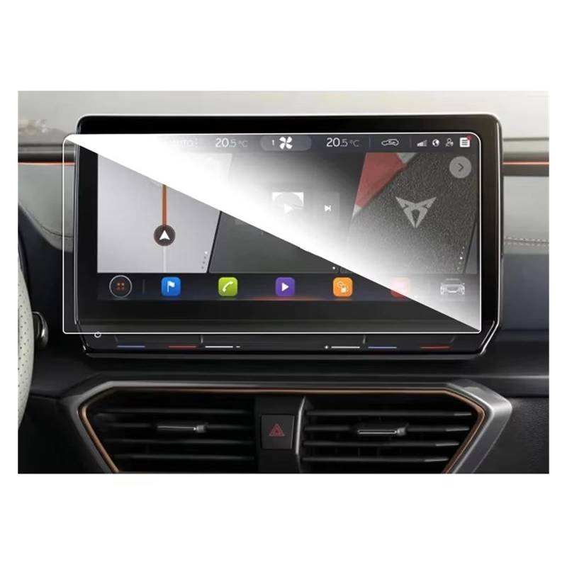 Displayschutzfolie Für Cupra Für Formentor 12 Zoll Autonavigation Touch Center Displayschutzfolie Autoinnenausstattung PET-Folie 300 MM * 147 MM Navigation Schutzfolie von BIISVM