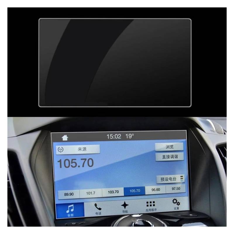 Displayschutzfolie Für Ford Für Kuga 2013 2014 2015 2016 2017 2018 Zubehör Auto-Styling Auto-Navigation Displayschutzfolie Schutzfolie Navigation Schutzfolie von BIISVM