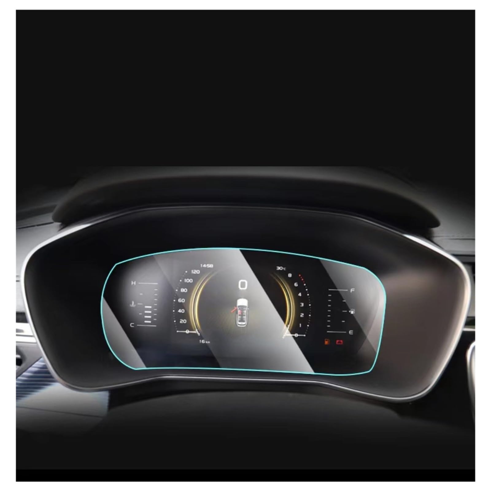 Displayschutzfolie Für Geely Für Azkarra Für Boyue Für PRO 2020 2021 LCD-Autoradio GPS-Navigation Gehärtetes Glas Und TPU-Armaturenbrett-Bildschirmschutzfolie Navigation Schutzfolie von BIISVM