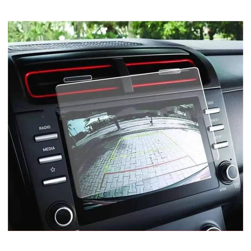 Displayschutzfolie Für Hyundai Für Creta 2021 2022 Auto-Infotainment-GPS-Radio-Navigation Innenausstattung Displayschutzfolie Aus Gehärtetem Glas Navigation Schutzfolie von BIISVM