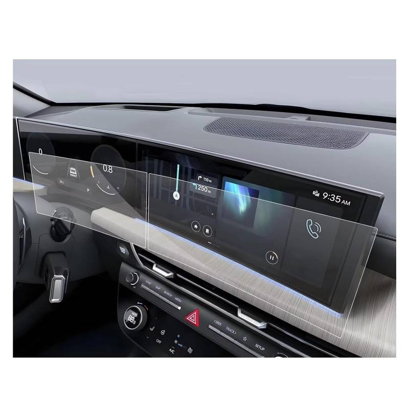 Displayschutzfolie Für Hyundai Für Santa Für Fe SE/SEL/XRT/Limited 2024 12,3 Zoll Touchscreen Gehärtetes Glas Schutz Displayschutz Navigation Schutzfolie von BIISVM