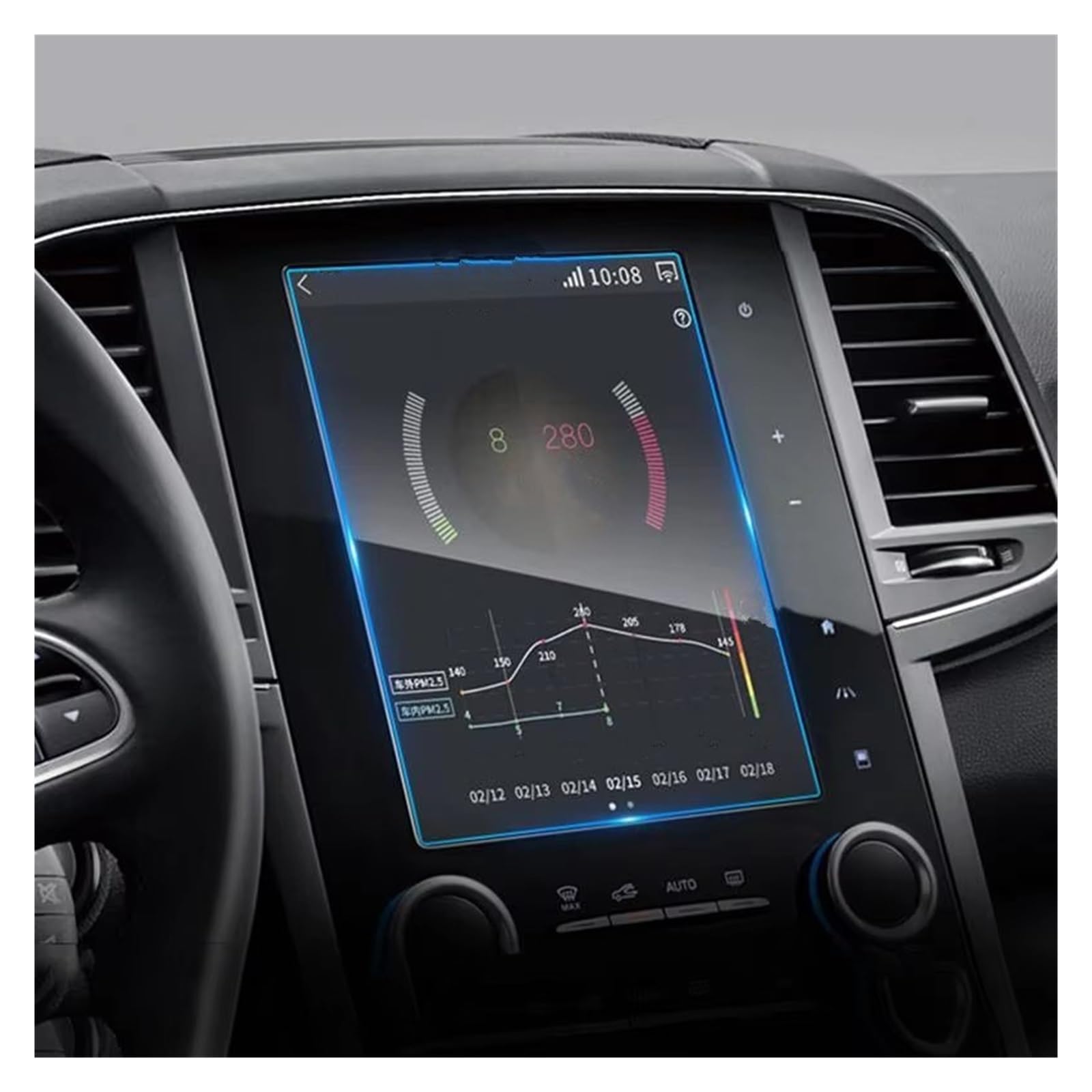 Displayschutzfolie Für Koleos Für Megane 4 2017 2018 2019 2020 Gehärtetes Glas Autonavigation Displayschutzfolie LCD-Aufkleber Zubehör Navigation Schutzfolie von BIISVM