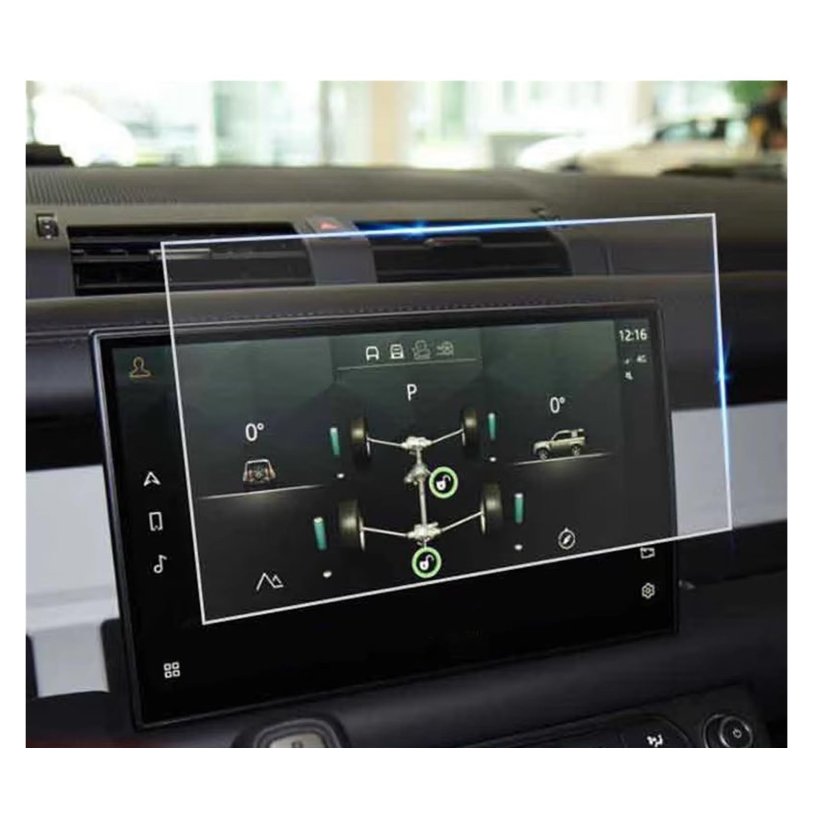 Displayschutzfolie Für Land Für Rover Für Defender 90 110 2022 12,3 Zoll GPS-Navigation Displayschutzfolie Aus Gehärtetem Glas Auto-Innenausstattung Navigation Schutzfolie von BIISVM